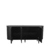 LABEL51 Dressoir Oliva - Zwart - Eiken - Dressoir 180 cm - Afbeelding 5