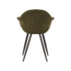 LABEL51 Eetkamerstoel Forli - Army green - Fluweel - Black Frame - Afbeelding 4