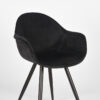 LABEL51 Eetkamerstoel Forli - Zwart - Fluweel - Black Frame - Afbeelding 5