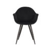 LABEL51 Eetkamerstoel Forli - Zwart - Fluweel - Black Frame - Afbeelding 2