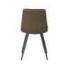 LABEL51 Eetkamerstoel Jay - Army green - Microfiber - Black Frame - Afbeelding 5