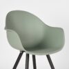 LABEL51 Eetkamerstoel Luca - Forest - Kunststof - Black Frame - Afbeelding 6
