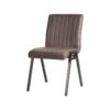 LABEL51 Eetkamerstoel Matz - Antraciet - Microfiber - Black Frame - Afbeelding 2
