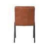 LABEL51 Eetkamerstoel Matz - Cognac - Microfiber - Black Frame - Afbeelding 5