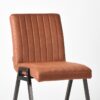 LABEL51 Eetkamerstoel Matz - Cognac - Microfiber - Black Frame - Afbeelding 6
