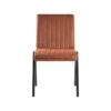 LABEL51 Eetkamerstoel Matz - Cognac - Microfiber - Black Frame - Afbeelding 3