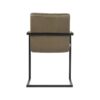 LABEL51 Eetkamerstoel Milo - Army green - Microfiber - Black Frame - Afbeelding 6