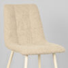 LABEL51 Eetkamerstoel Nino - Naturel - Boucle - Shaded White Frame - Afbeelding 7