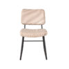 LABEL51 Eetkamerstoel Noah - Naturel - Ribcord - Black Frame - Afbeelding 3
