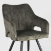 LABEL51 Eetkamerstoel Noud - Hunter - Velours - Black Frame - Afbeelding 6
