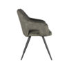 LABEL51 Eetkamerstoel Noud - Hunter - Velours - Black Frame - Afbeelding 4