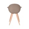 LABEL51 Eetkamerstoel Parma - Coffee - Kunststof - Oak Metal Woodcover - Afbeelding 5