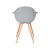 LABEL51 Eetkamerstoel Parma - Grijs - Kunststof - Oak Metal Woodcover - Afbeelding 5