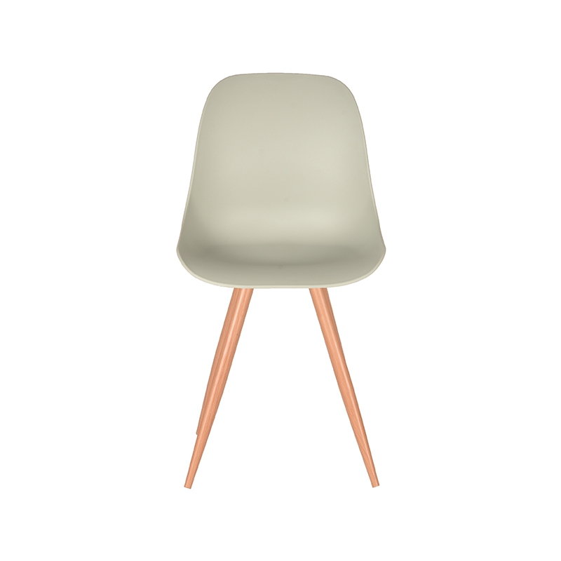 LABEL51 Eetkamerstoel Rimini - Breeze - Kunststof - Oak Metal Woodcover - Afbeelding 3