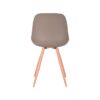 LABEL51 Eetkamerstoel Rimini - Coffee - Kunststof - Oak Metal Woodcover - Afbeelding 5