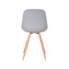 LABEL51 Eetkamerstoel Rimini - Grijs - Kunststof - Oak Metal Woodcover - Afbeelding 5