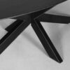 LABEL51 Eetkamertafel Zion - Zwart - Mangohout - 210 cm - Ovaal - Afbeelding 4
