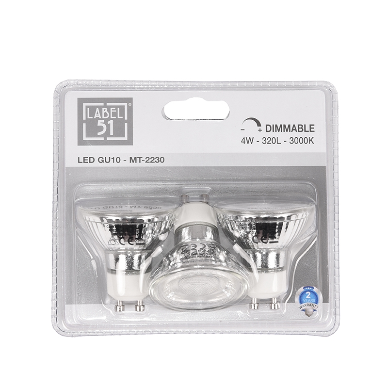 LABEL51 Lichtbron GU10 - Glas - One Size - Afbeelding 3