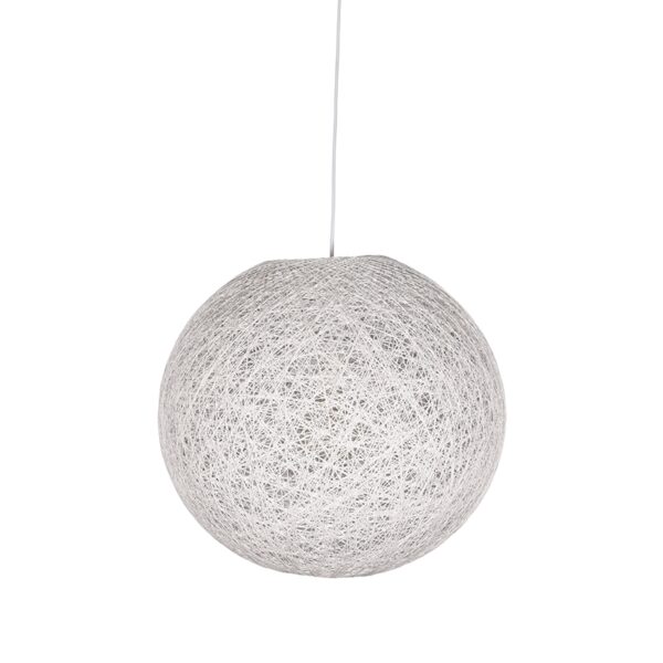 LABEL51 Hanglamp Twist - Wit - Vlas - M - Afbeelding 2