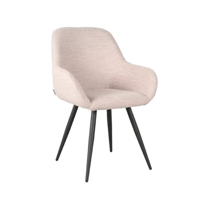 LABEL51 Eetkamerstoel Fender - Naturel - Boucle - Black Frame