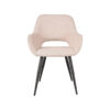 LABEL51 Eetkamerstoel Fer - Naturel - Boucle - Black Frame - Afbeelding 3