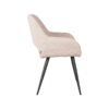 LABEL51 Eetkamerstoel Fer - Naturel - Boucle - Black Frame - Afbeelding 4