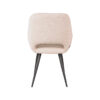 LABEL51 Eetkamerstoel Fer - Naturel - Boucle - Black Frame - Afbeelding 5