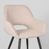 LABEL51 Eetkamerstoel Fer - Naturel - Boucle - Black Frame - Afbeelding 6