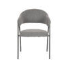 LABEL51 Eetkamerstoel Lowen - Grijs - Boucle - Black Frame - Afbeelding 3