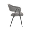 LABEL51 Eetkamerstoel Lowen - Grijs - Boucle - Black Frame - Afbeelding 4