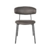 LABEL51 Eetkamerstoel Zack - Antraciet - Micro Suede - Black Frame - Afbeelding 3