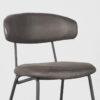 LABEL51 Eetkamerstoel Zack - Antraciet - Micro Suede - Black Frame - Afbeelding 6