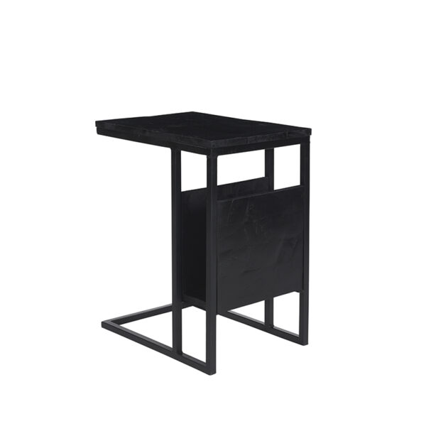 LABEL51 Bijzettafel Shift - Zwart - Mangohout - One Size
