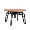 LABEL51 Salontafel Pebble - Rough - Mangohout - 80 cm - Rond - Afbeelding 5