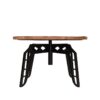 LABEL51 Salontafel Pebble - Rough - Mangohout - 80 cm - Rond - Afbeelding 4