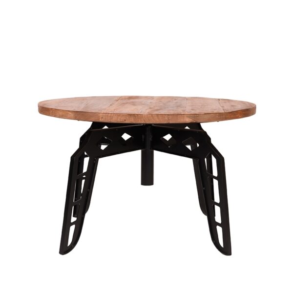 LABEL51 Salontafel Pebble - Rough - Mangohout - 80 cm - Rond - Afbeelding 3