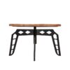 LABEL51 Salontafel Pebble - Rough - Mangohout - 80 cm - Rond - Afbeelding 2