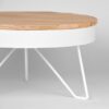 LABEL51 Salontafel Saran - Wit - Mangohout - 80 cm - Rond - Afbeelding 4