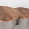 D-MAXX Salontafel Set Bunch - Rough - Mangohout - 60 cm - Rond - Afbeelding 4