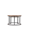 LABEL51 Salontafel Set Double - Rough - Mangohout - 70 cm - Rond - Afbeelding 3