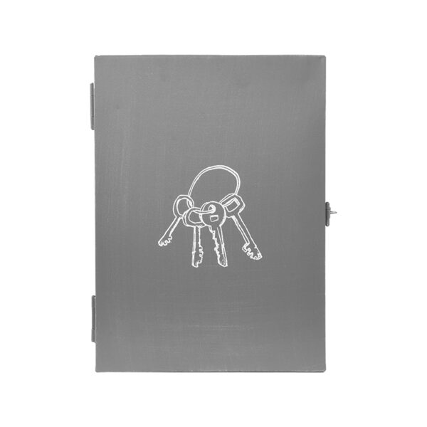 LABEL51 Wanddecoratie Sleutelkastje - Antiek grijs - Metaal - One Size - Afbeelding 2