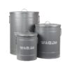 LABEL51 Wasmand - Antiek grijs - Metaal - M - Afbeelding 4