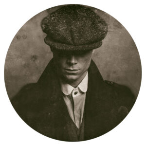 Muurcirkel vintage man jaren 20