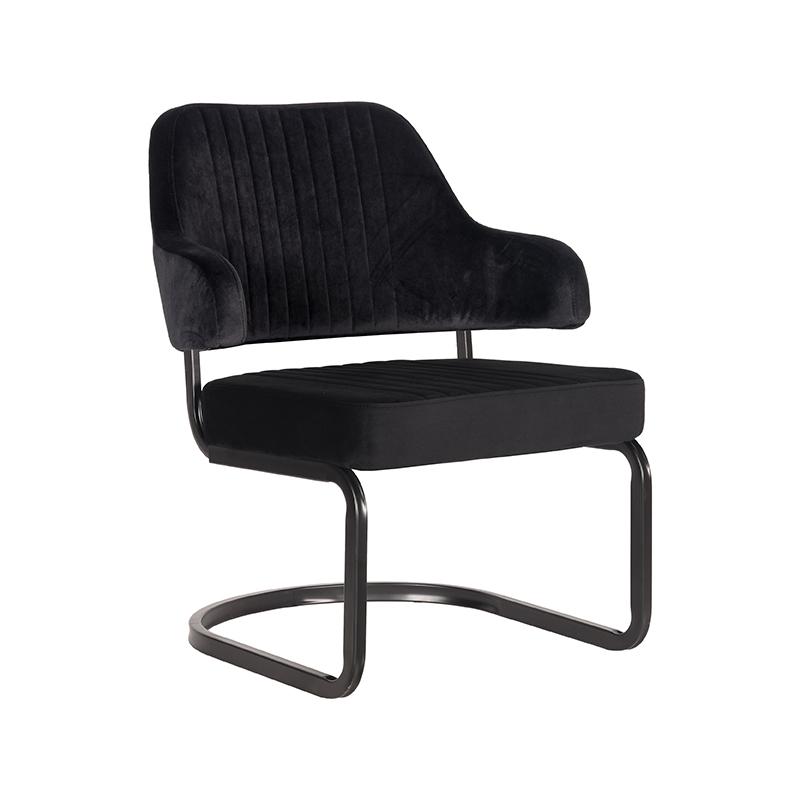 Waardig Discipline Onhandig LABEL51 Fauteuil Otta - Zwart - Fluweel - Bergsma Meubelen