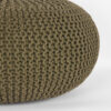 LABEL51 Poef Knitted - Army green - Katoen - L - Afbeelding 3