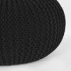 LABEL51 Poef Knitted - Zwart - Katoen - L - Afbeelding 3