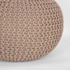 LABEL51 Poef Knitted - Beige - Katoen - M - Afbeelding 3