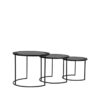 LABEL51 Salontafel Set Tres - Zwart - Metaal - 55 cm - Afbeelding 3