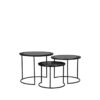 LABEL51 Salontafel Set Tres - Zwart - Metaal - 55 cm - Afbeelding 4