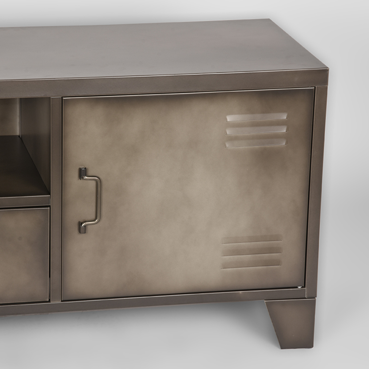 LABEL51 Tv-meubel Fence - Grijs - Metaal - Tv-Meubel - Afbeelding 5